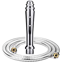 Boquilla grande Enema Ducha Limpiador anal vaginal Vaginal Limpiador del sistema de ducha de colon (Plata)